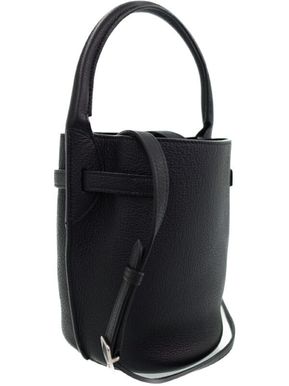 Celine Calfskin Bucket Black Bag Supple Grained
